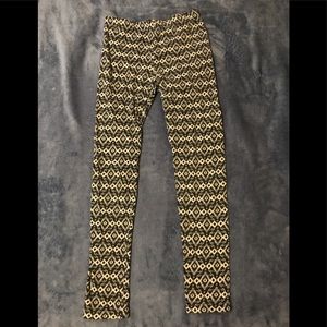 Women's Old Navy Small Leggings Navy & Cream